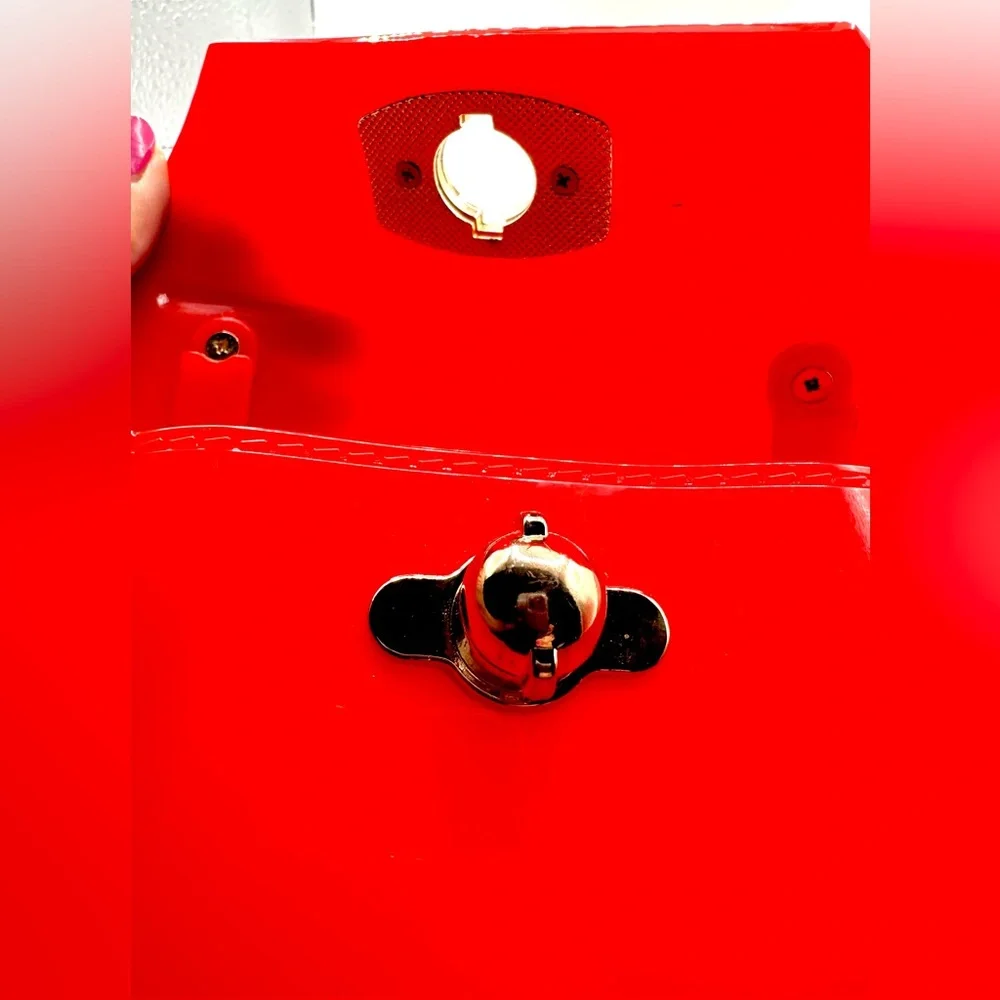 Adorable Mini Red Jelly Handbag, Good Preowned Condition - Picture 3 of 7